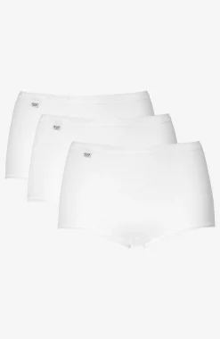 Undertøj|Flerpak Undertøj-Sloggi Maxitrusse Basic+ 3-pack Hvid