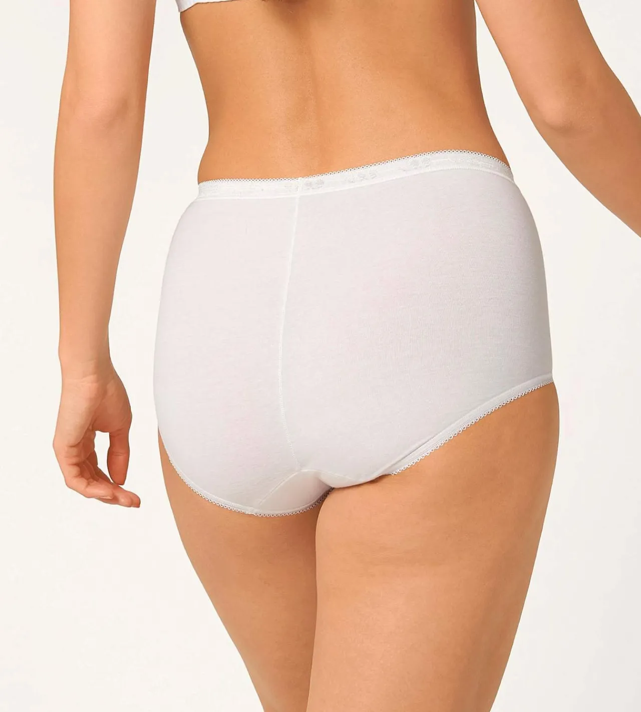 Undertøj|Flerpak Undertøj-Sloggi Maxitrusse Basic+ 3-pack Hvid