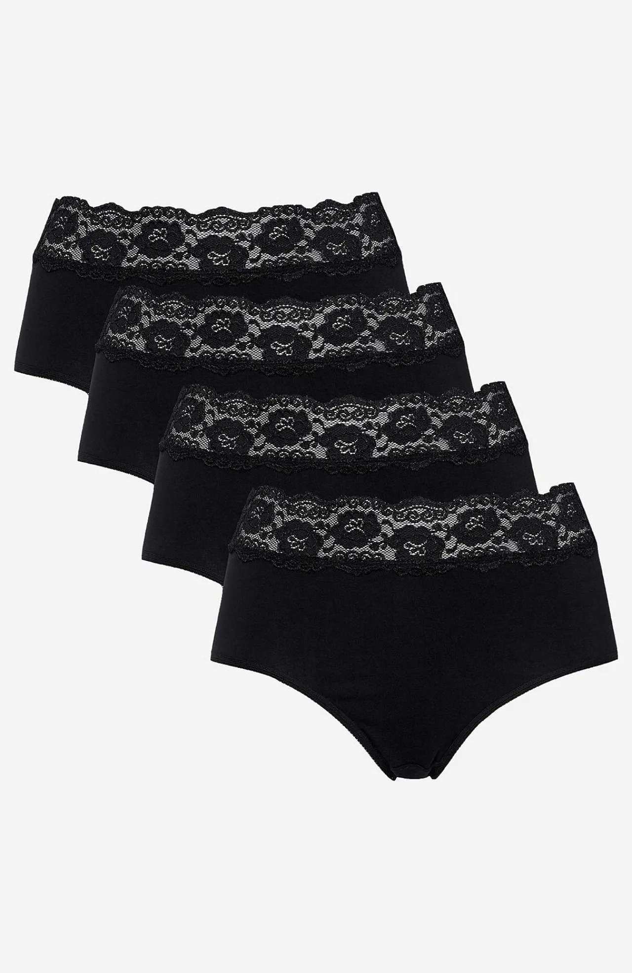 Undertøj|Flerpak Undertøj-Cellbes of Sweden Miditrusse i bomuld 4-pack Sort