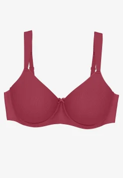 Undertøj|Bh-Triumph Minimizer-BH med bøjle Essential Mørkerød