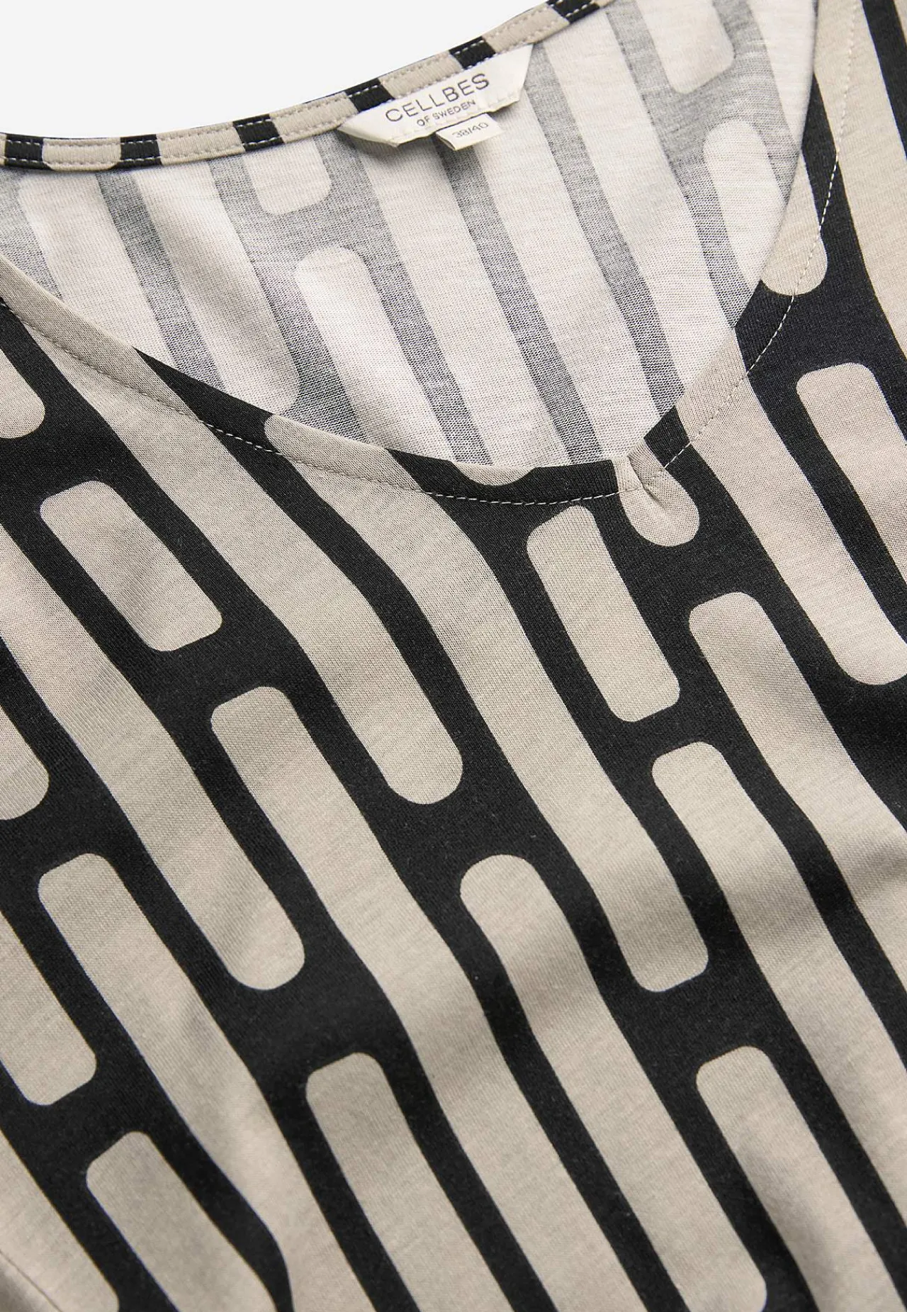 Mønstrede|3/4 Ærmet-Cellbes of Sweden Mønstret jerseytunika Beige / Mønstret