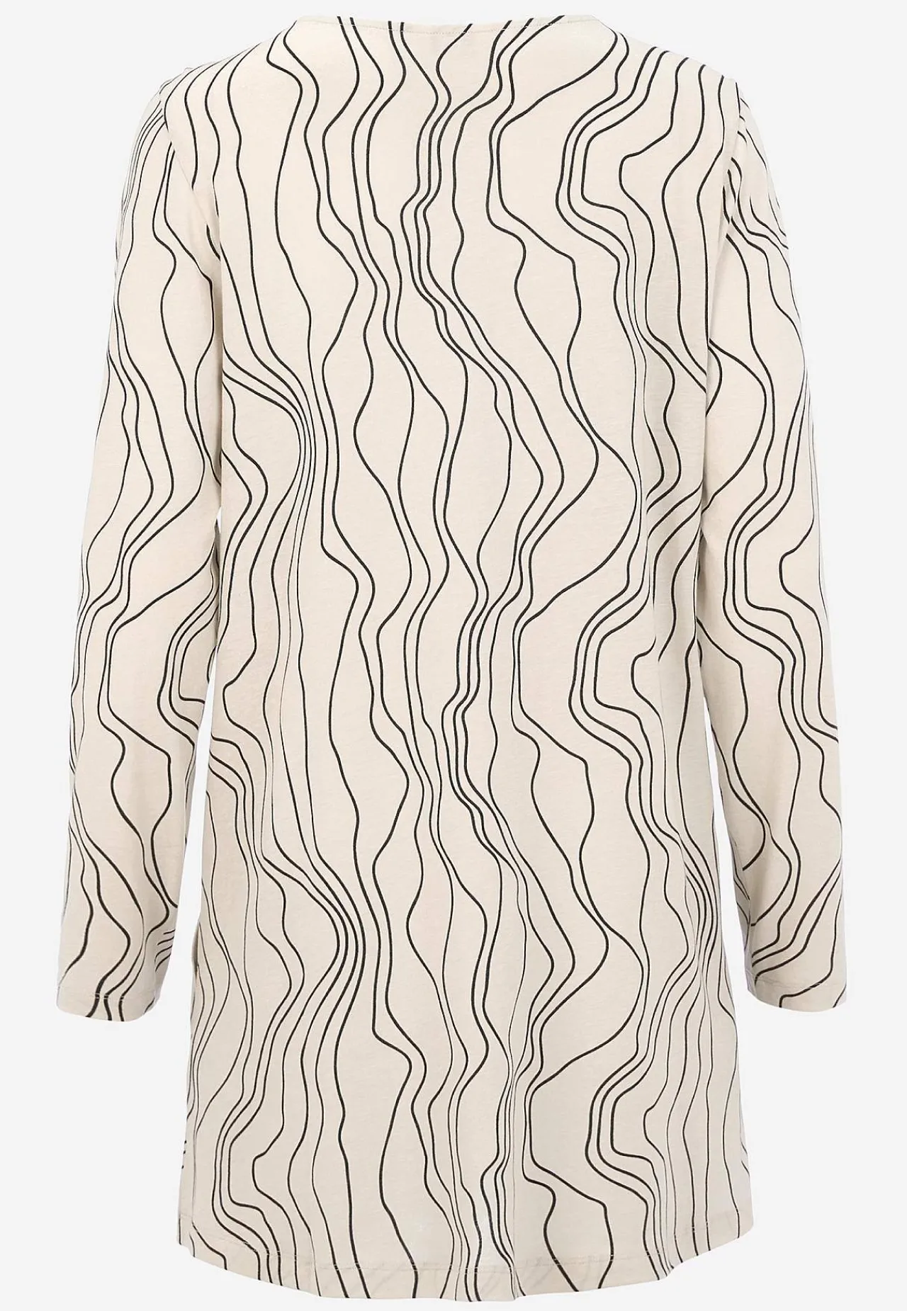 Mønstrede-Cellbes of Sweden Mønstret jerseytunika med lommer Beige / Sort / Mønstret