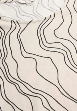 Mønstrede-Cellbes of Sweden Mønstret jerseytunika med lommer Beige / Sort / Mønstret