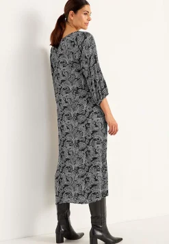 Midikjoler-Cellbes of Sweden Mønstret kjole med knapper Sort / Paisley