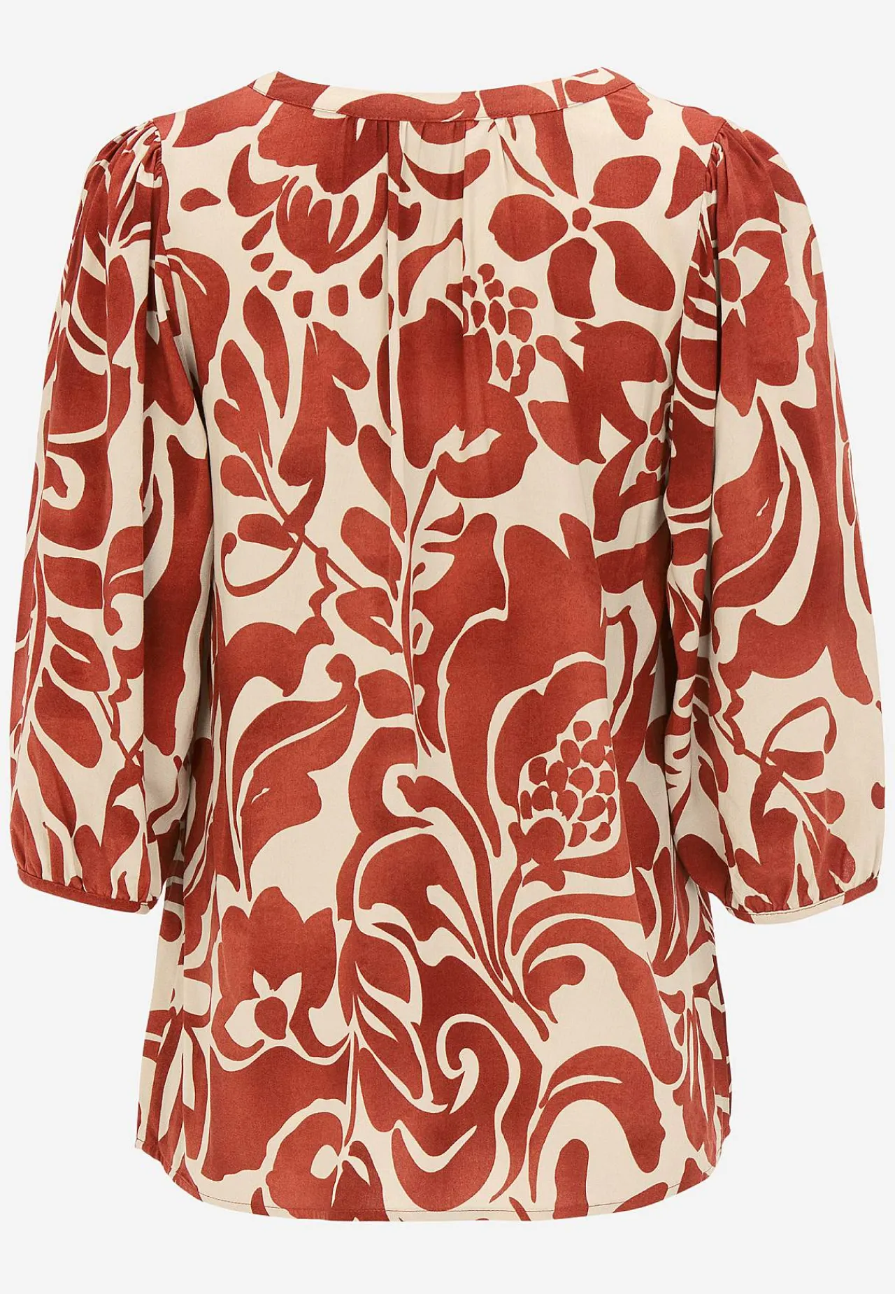 Bluser-Soyaconcept Mønstret viskosebluse Rust / Mønstret