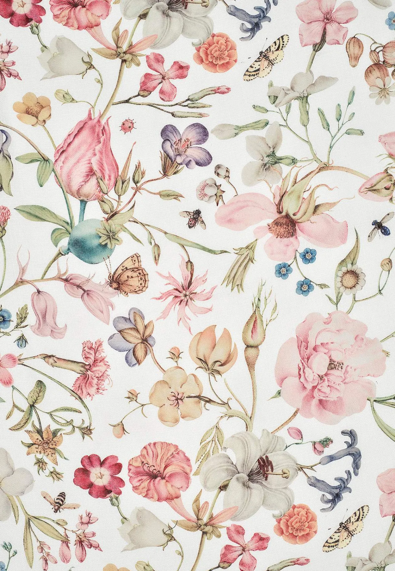 Gardinlængder|Multibåndslængder-Fondaco Multibåndslængde med et blomstermønster 2-pack Offwhite / Blomstret