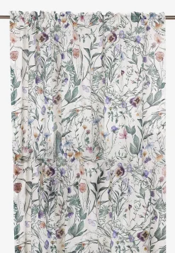 Gardinlængder|Multibåndslængder-Fondaco Multibåndslængder med et blomstermønster 2-pack Offwhite / Blomstret