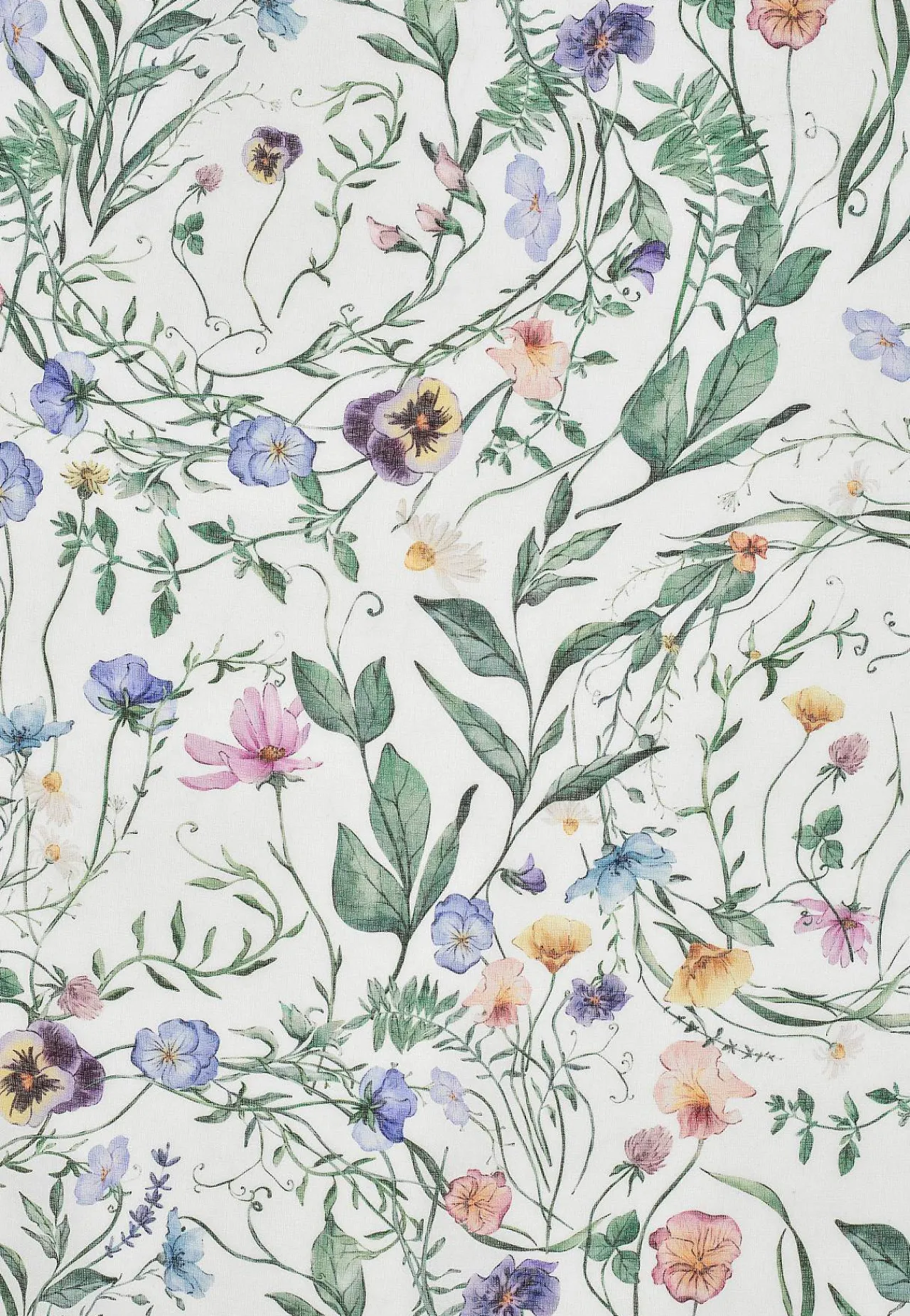 Gardinlængder|Multibåndslængder-Fondaco Multibåndslængder med et blomstermønster 2-pack Offwhite / Blomstret