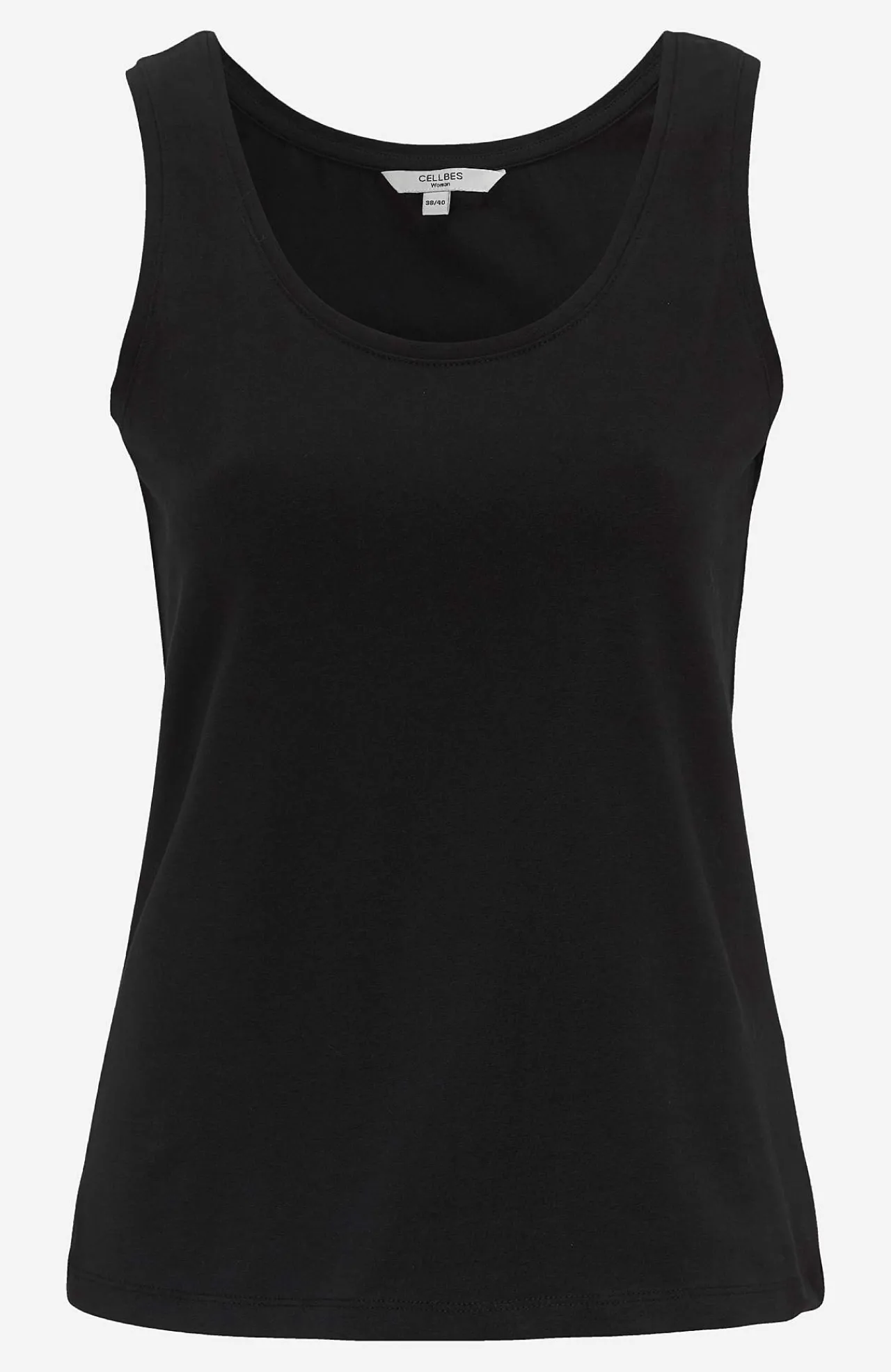 Tanktoppe|Toppe Og Tanktoppe-Cellbes of Sweden Negligé i blød, økologisk bomuld 2-pack Hvid + Sort