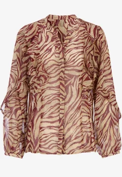 Bluser-Soyaconcept Næsten gennemsigtig bluse med volanter | Cellbes