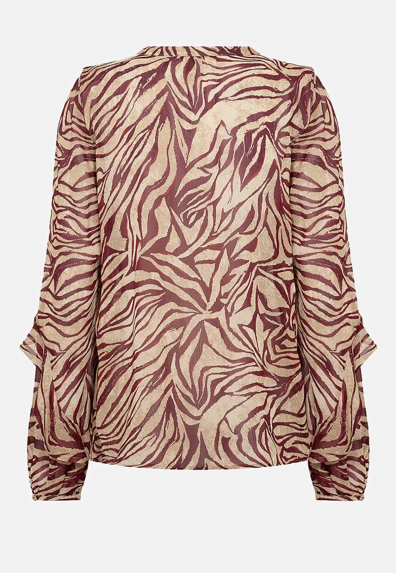 Bluser-Soyaconcept Næsten gennemsigtig bluse med volanter | Cellbes