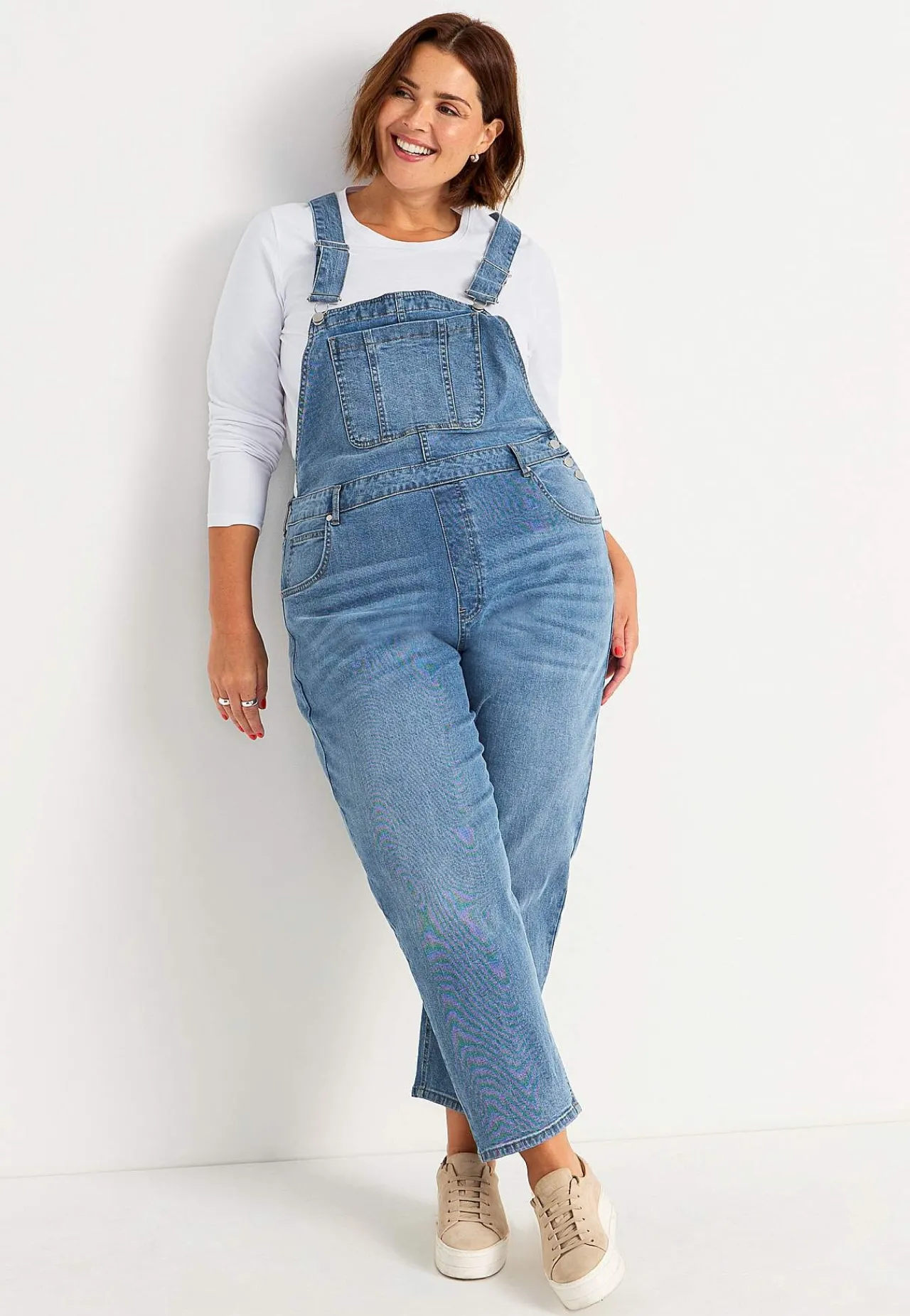 Straight Fit|Stretch Jeans-Cellbes of Sweden Overalls i denim Aliana Lyseblå / Denim