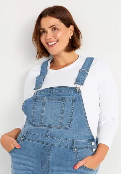 Straight Fit|Stretch Jeans-Cellbes of Sweden Overalls i denim Aliana Lyseblå / Denim