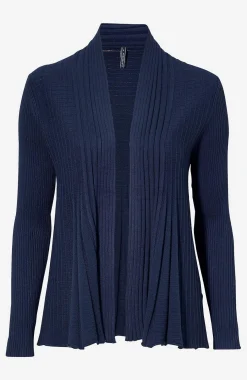 Cardiganer|Cardiganer-Freequent Ribbet, åben cardigan | Cellbes