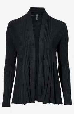 Cardiganer|Cardiganer-Freequent Ribbet, åben cardigan | Cellbes