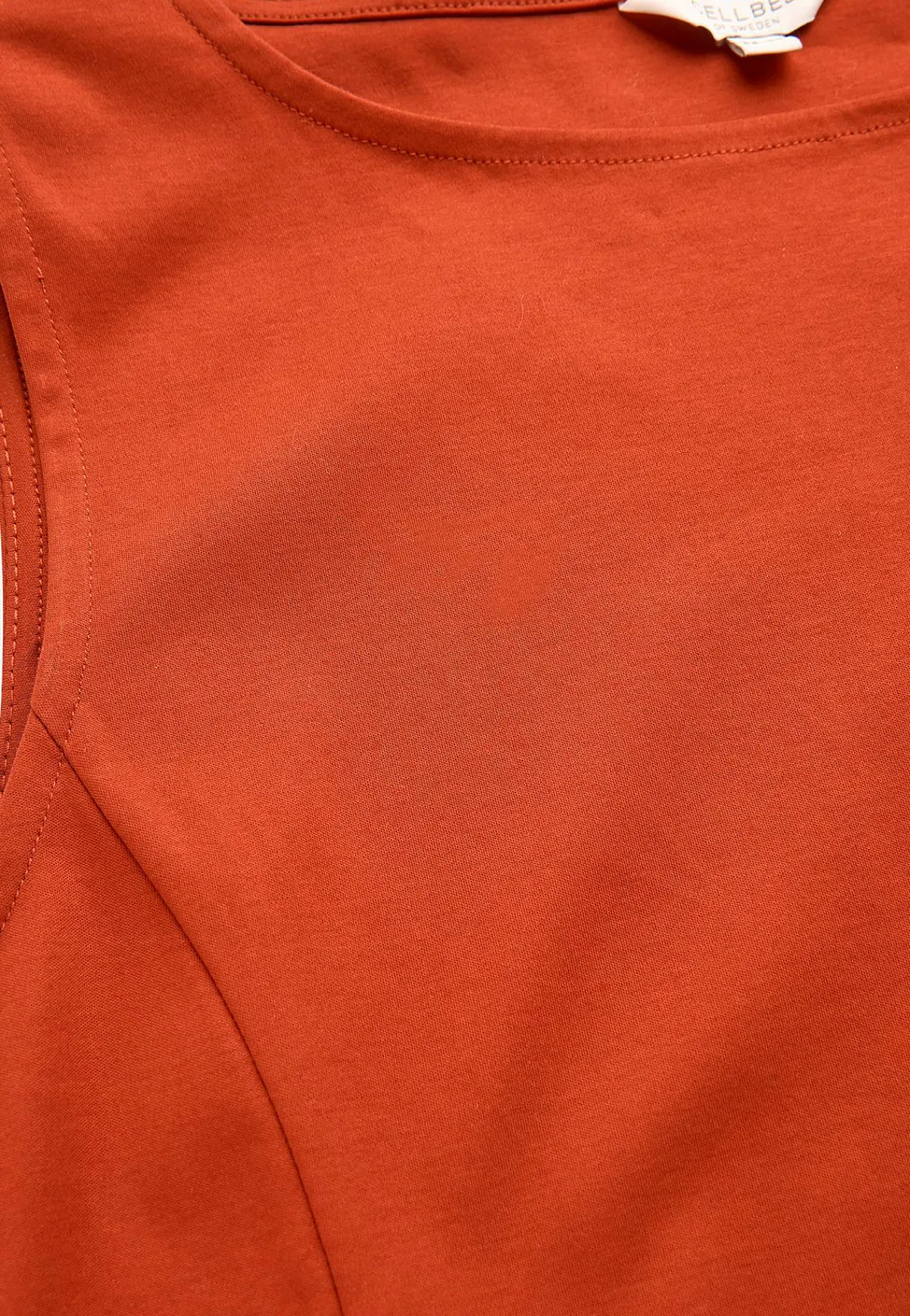 Festkjoler|Festkjoler-Cellbes of Sweden Ærmeløs Premium jerseykjole Rust