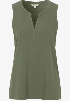 Tanktoppe-Cellbes of Sweden Ærmeløs top i økologisk bomuld 2-pack Kakigrøn + Sort / Ensfarvet