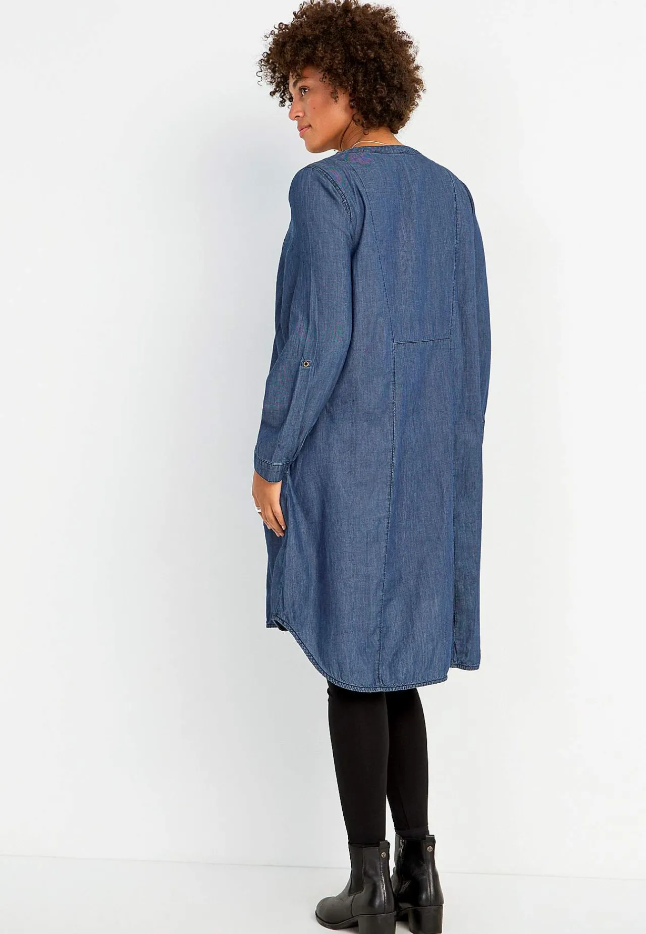 Denimkjoler|Denimkjoler-Cellbes of Sweden Rummelig cowboykjole Mørkeblå / Denim