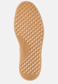Sneakers|Lædersko-Tamaris Ruskindssneakers med snøring Lys rosa