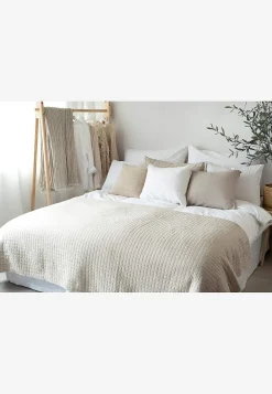 Sengetæppe- Sengetæppe 250x250 cm Beige
