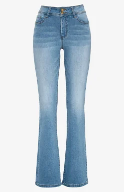 Høj Talje|Bootcut- Shaping-jeans med bootcut og superstræk | Cellbes