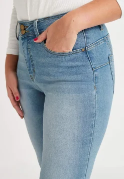 Høj Talje|Bootcut- Shaping-jeans med bootcut og superstræk | Cellbes