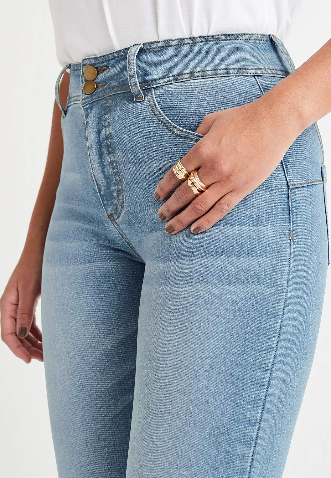 Høj Talje|Straight Fit-Cellbes of Sweden Shaping-jeans med stræk | Cellbes