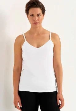 Tanktoppe|Toppe Og Tanktoppe- Singlet i blød, økologisk bomuld 2-pack Sort + Hvid