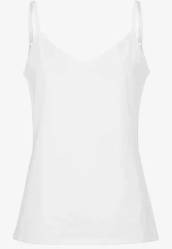 Tanktoppe|Toppe Og Tanktoppe- Singlet i blød, økologisk bomuld 2-pack Sort + Hvid