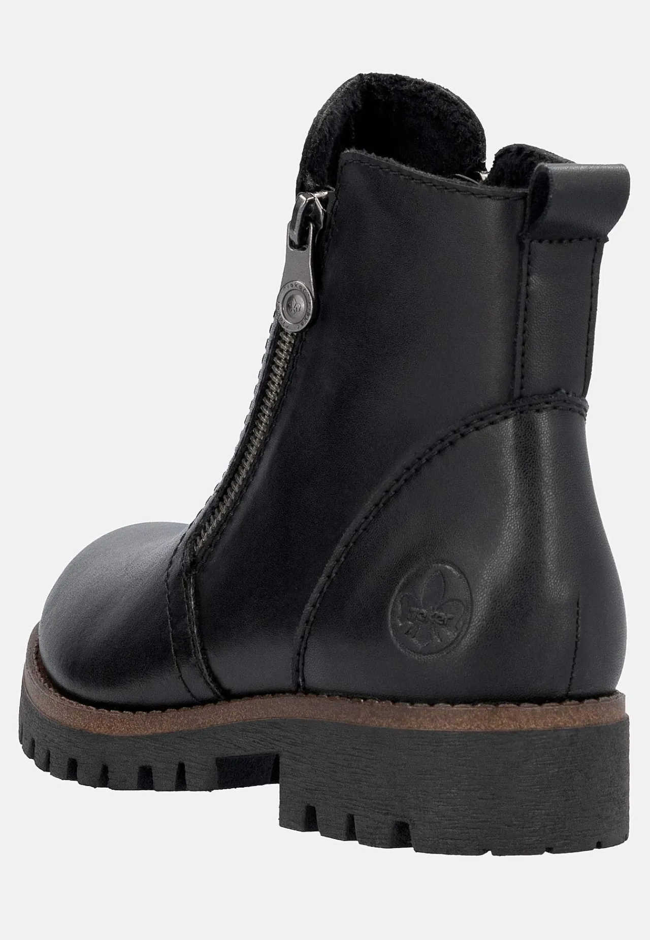Lædersko|Boots- Skindstøvle med dobbelte lynlåse | Cellbes