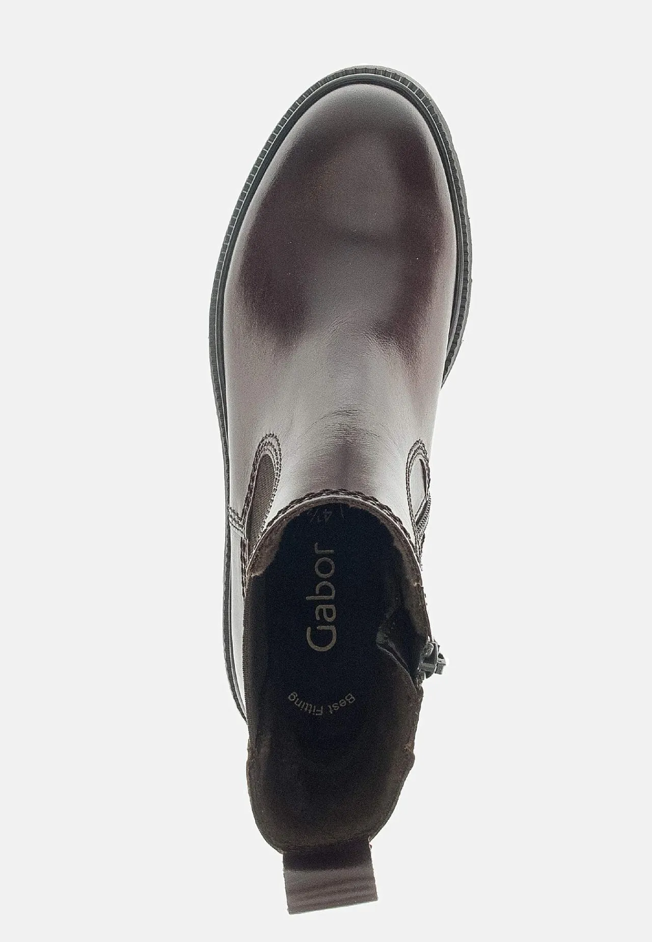 Lædersko|Boots-Gabor Skindstøvle med lynlås | Cellbes