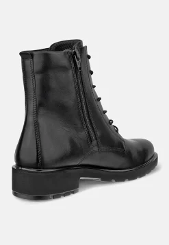 Lædersko|Boots-Ecco Skindstøvle med snøring Metropole Vienna | Cellbes