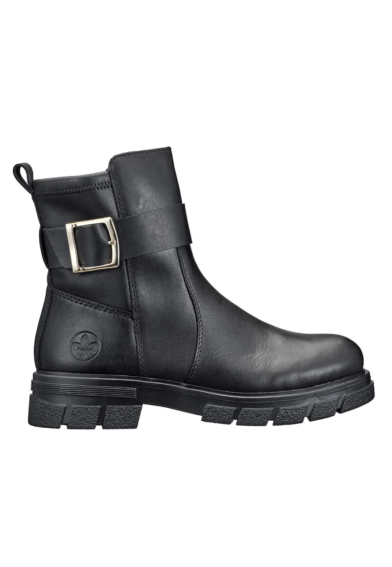 Lædersko|Boots-Rieker Skindstøvle med spænde | Cellbes