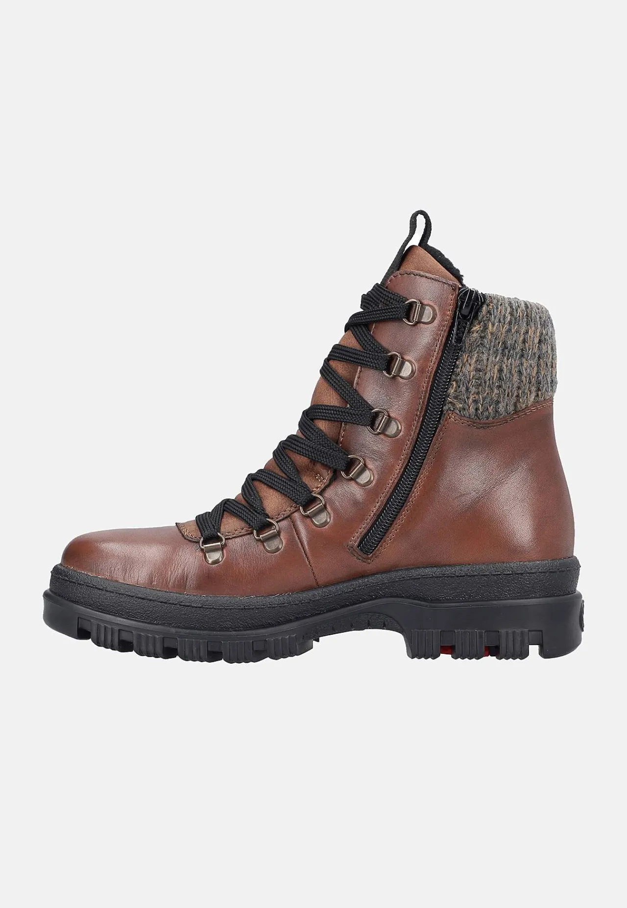 Lædersko|Boots-Rieker Skindstøvle med udtrækkelige crampons Brun