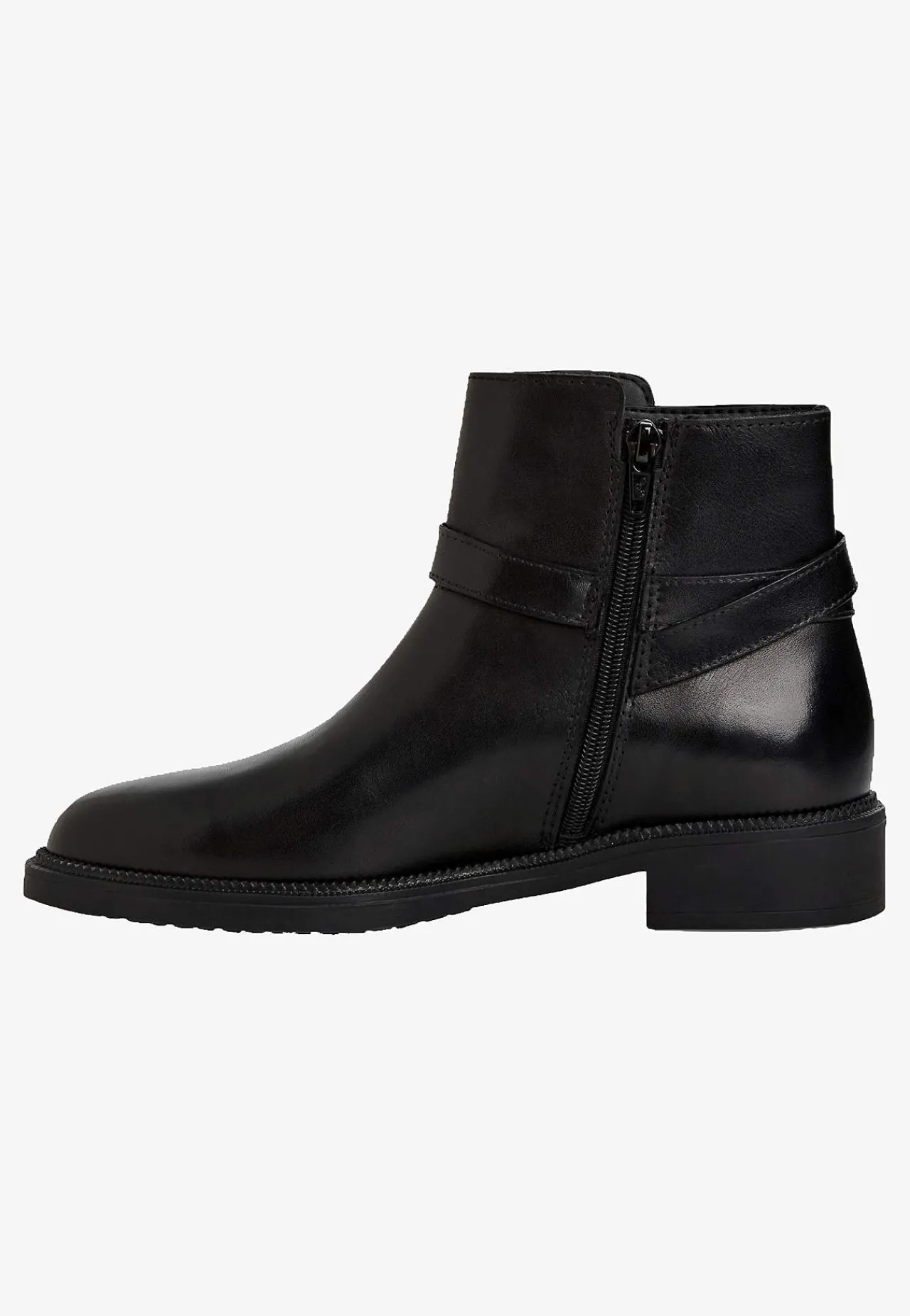 Lædersko|Boots-Tamaris Skindstøvlet med rem ved håndleddet | Cellbes