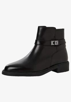 Lædersko|Boots-Tamaris Skindstøvlet med rem ved håndleddet | Cellbes