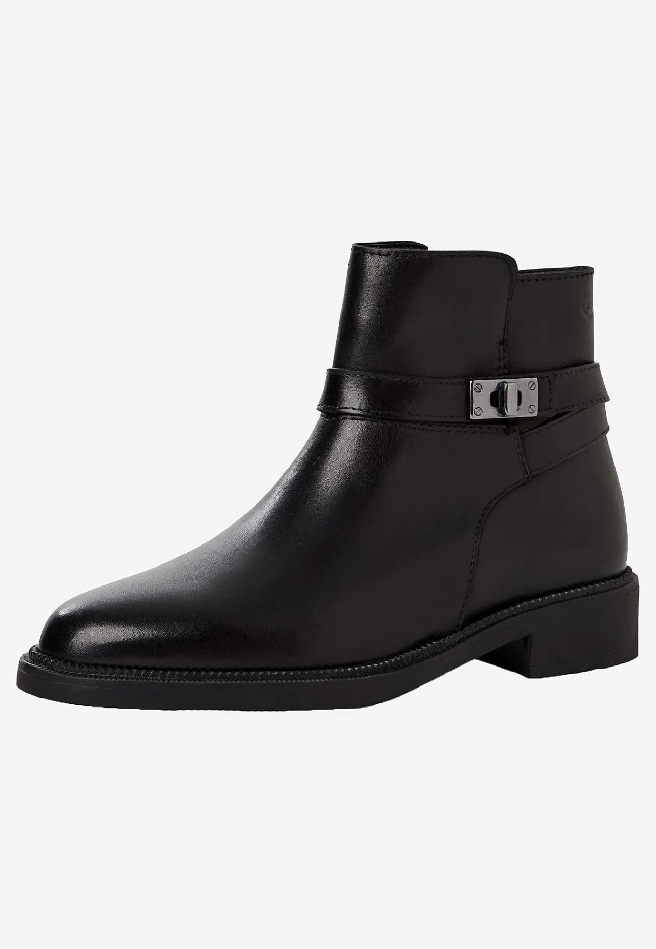 Lædersko|Boots-Tamaris Skindstøvlet med rem ved håndleddet | Cellbes