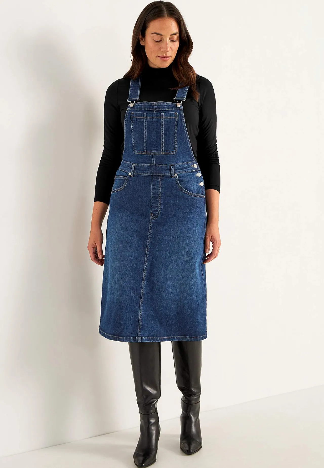 Denimkjoler|Denimkjoler-Cellbes of Sweden Smækkjole i denim Mørkeblå / Denim