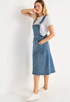 Denimkjoler|Denimkjoler-Cellbes of Sweden Smækkjole i denim Lyseblå / Denim