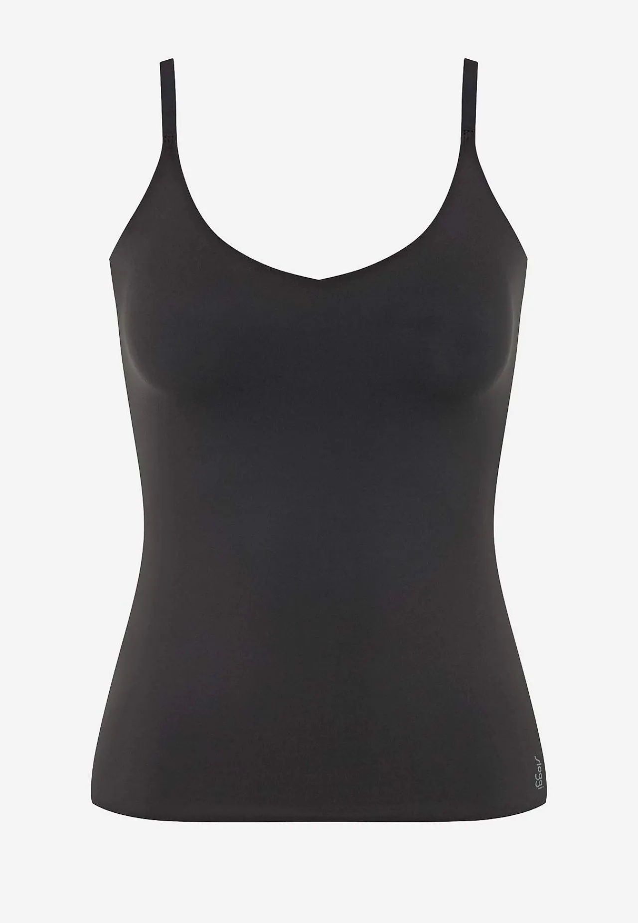 Tanktoppe|Toppe Og Tanktoppe- Sømløs top med justerbare skulderstropper ZERO Feel 2.0 Spaghetti top Sort