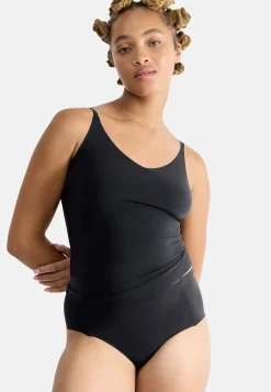 Tanktoppe|Toppe Og Tanktoppe- Sømløs top med justerbare skulderstropper ZERO Feel 2.0 Spaghetti top Sort