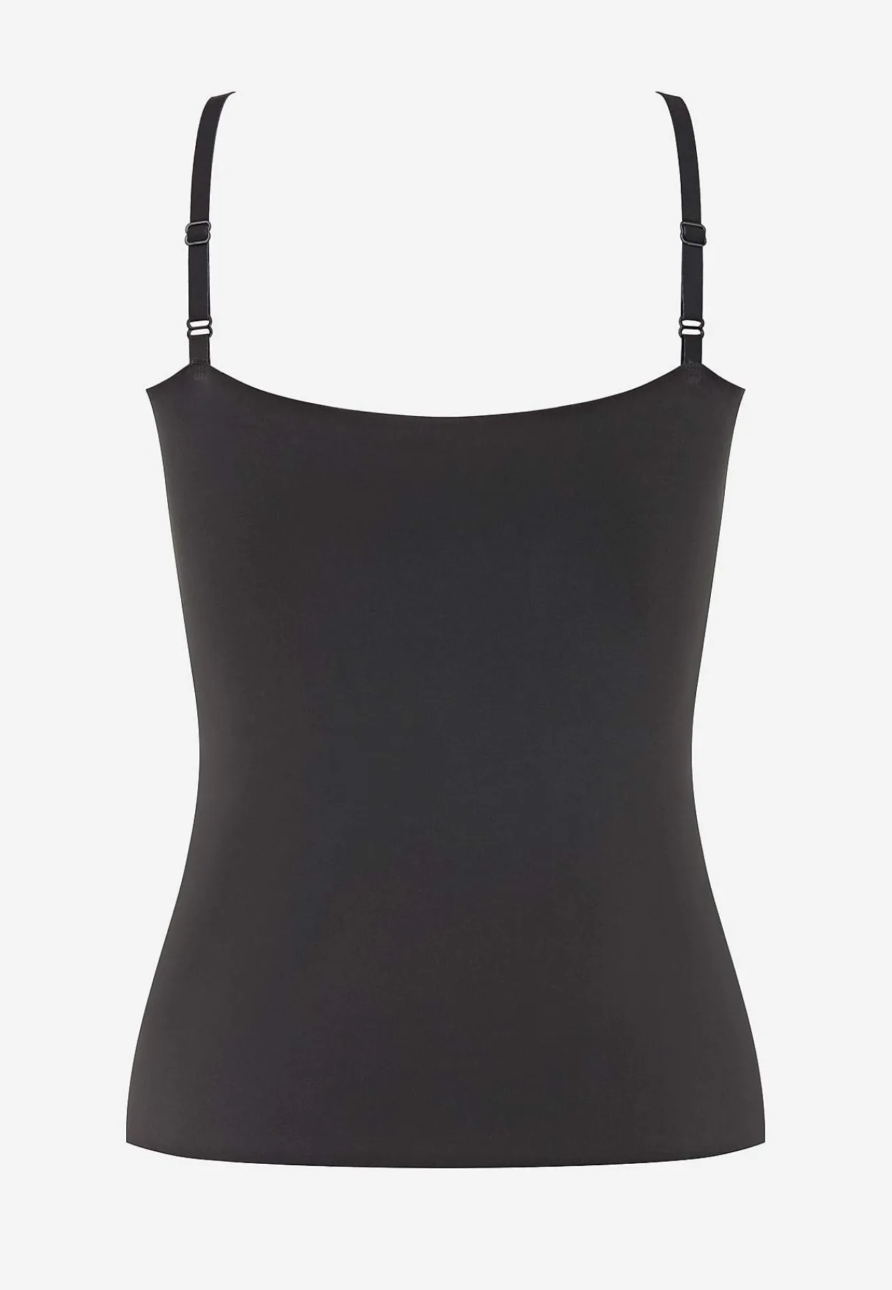 Tanktoppe|Toppe Og Tanktoppe- Sømløs top med justerbare skulderstropper ZERO Feel 2.0 Spaghetti top Sort