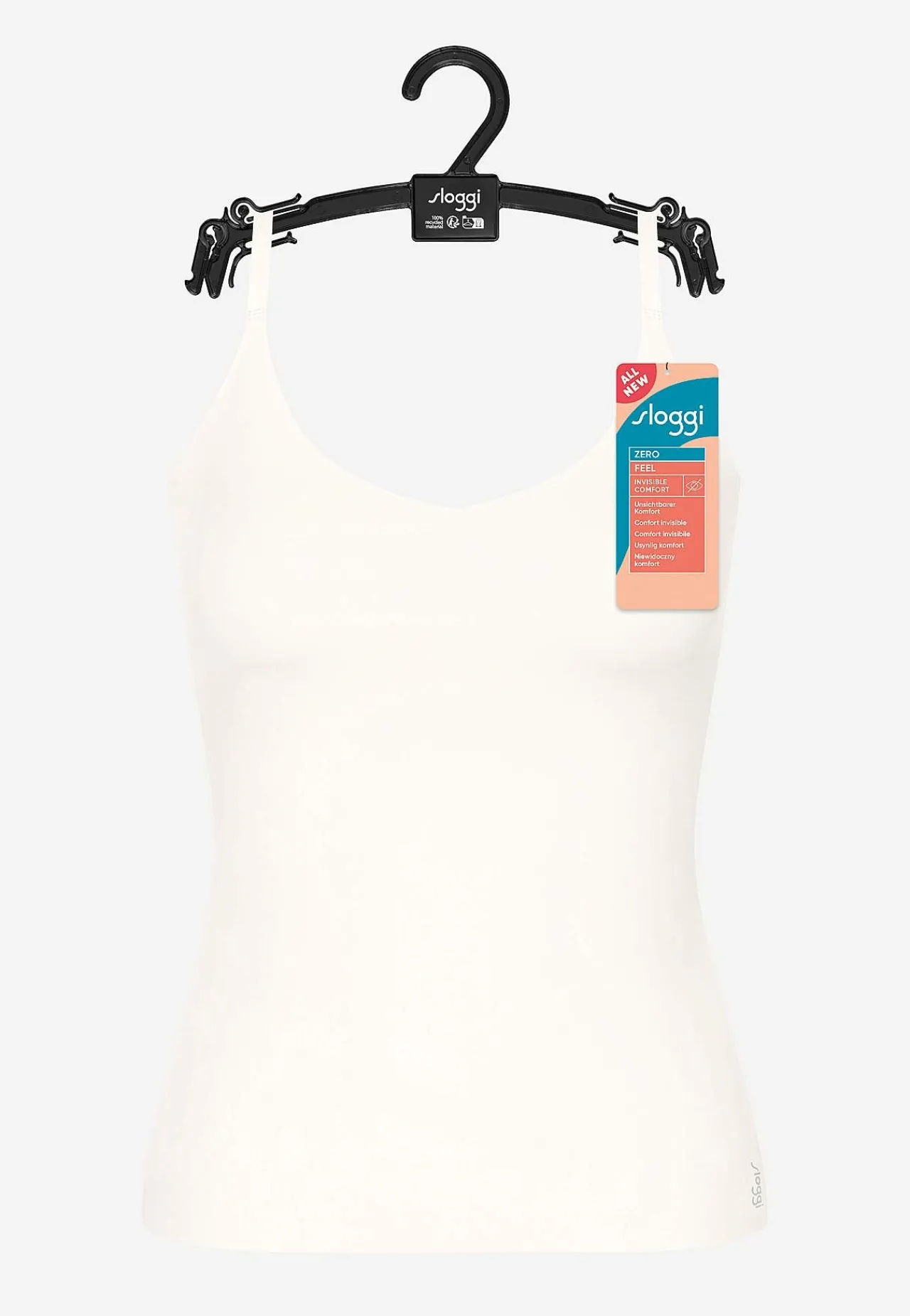 Tanktoppe|Toppe Og Tanktoppe-Sloggi Sømløs top med justerbare skulderstropper ZERO Feel 2.0 Spaghetti top | Cellbes