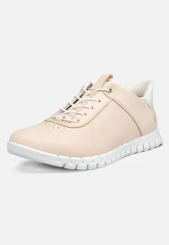 Sneakers|Lædersko-Ecco Sneakers i læder Gruuv Lite Easy Slip Beige