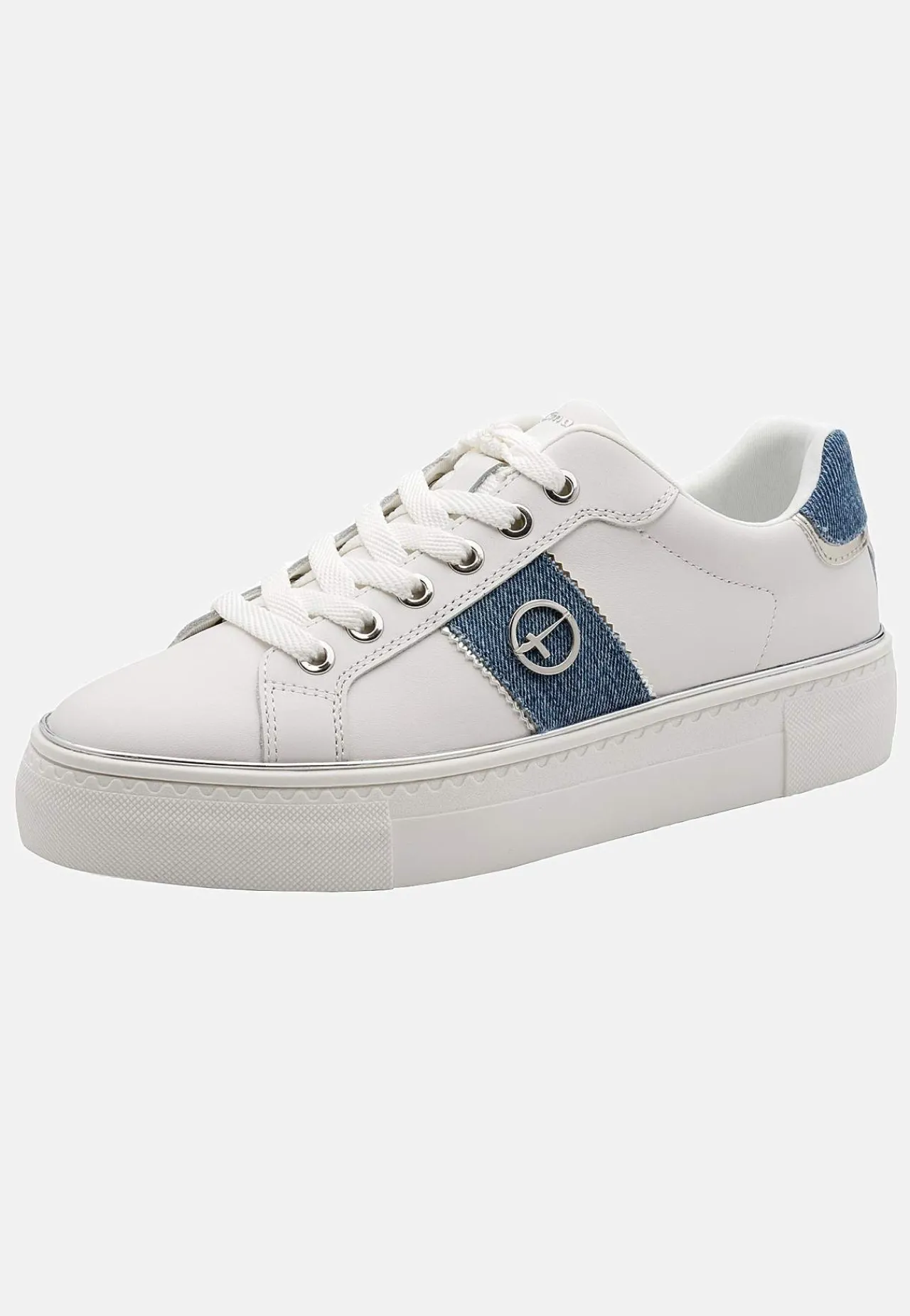 Sneakers-Tamaris Sneakers med detaljer i denim | Cellbes