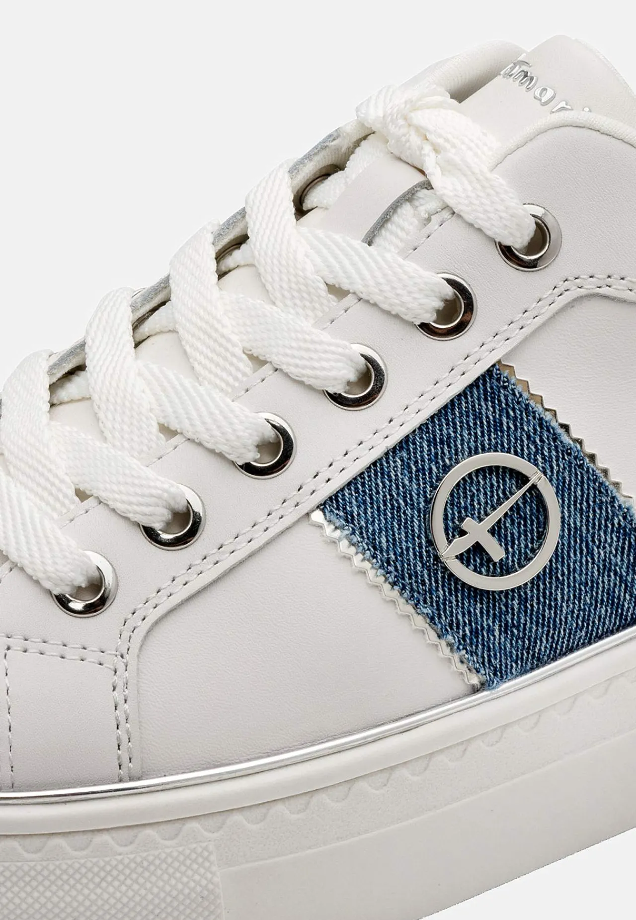 Sneakers-Tamaris Sneakers med detaljer i denim | Cellbes