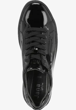 Sneakers|Bred Læst-Jana Sneakers med lynlås Sort