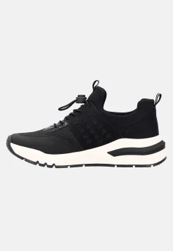 Sneakers|Bred Læst-Rieker Sneakers med snoretræk Sort