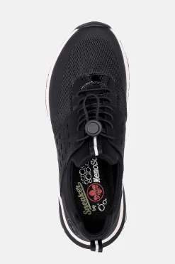 Sneakers|Bred Læst-Rieker Sneakers med snoretræk Sort