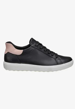 Sneakers|Lædersko-Ecco Sneakers Soft 7 Easy Slip Sort / Lyserød